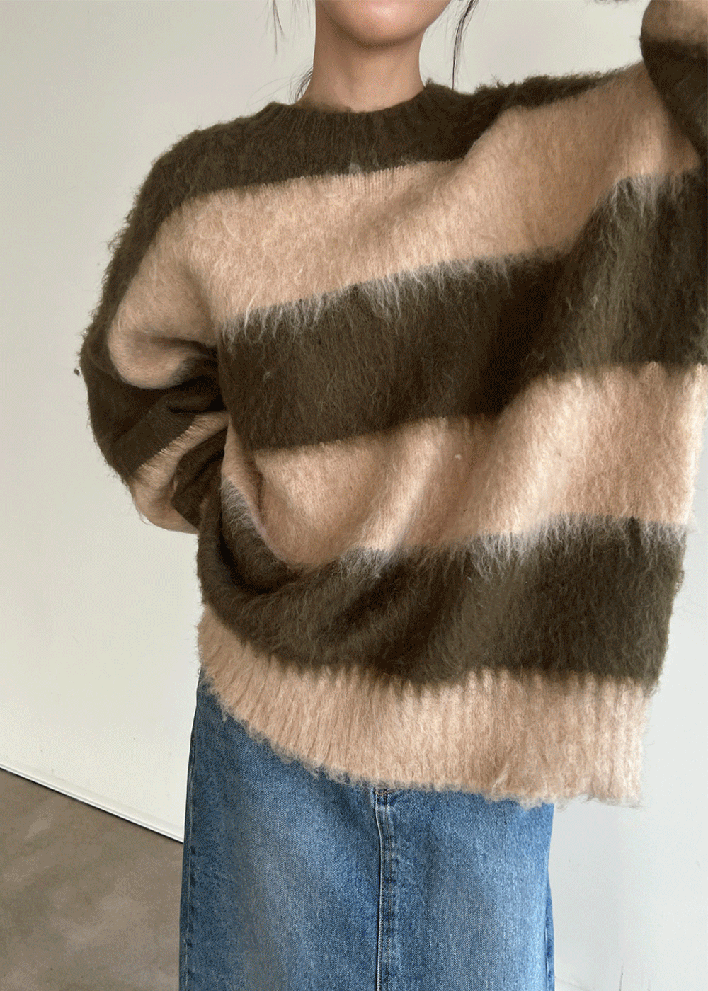 Tigreton alpaca mohair knit