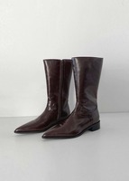 Gloss stiletto boots